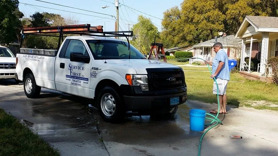 Slide of Service First Heating and Air