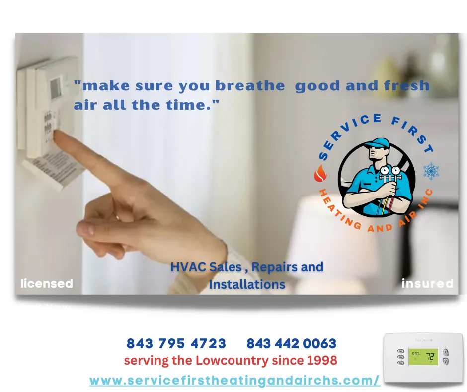 Slide of Service First Heating and Air