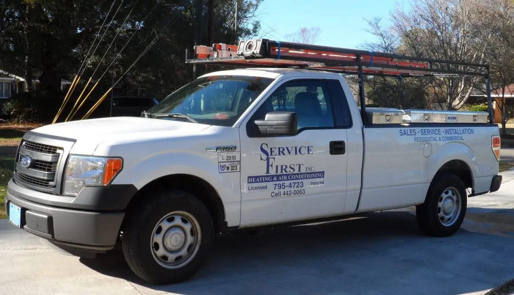 Slide of Service First Heating and Air