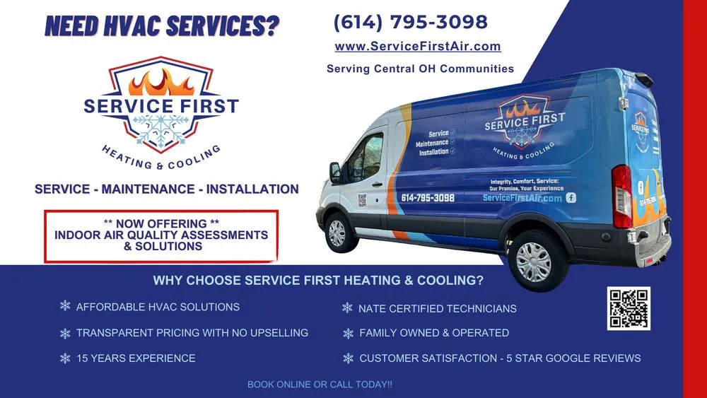 Slide of Service First Heating And Cooling