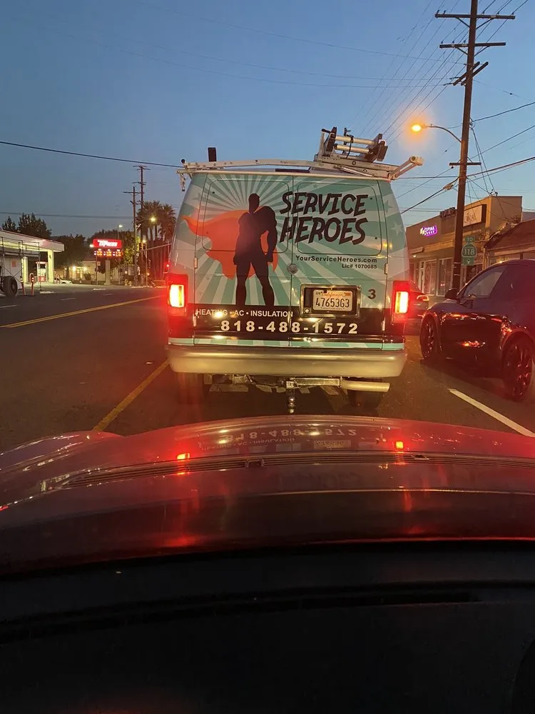 Slide of Service Heroes Heating, AC and Insulation