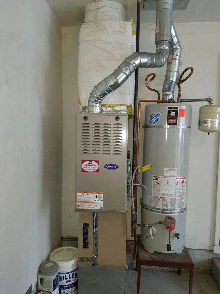 Slide of Service Now Heating & Cooling