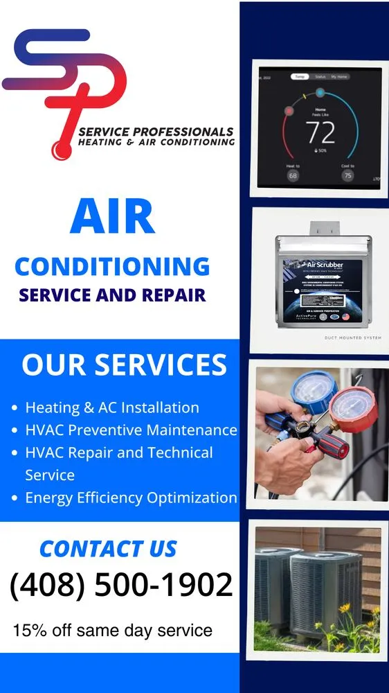 Slide of Service Professionals Heating and Air Conditioning