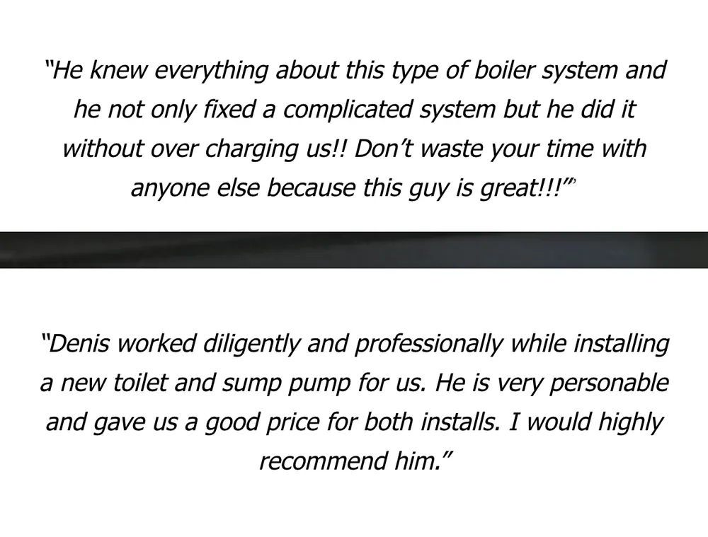 Slide of Service Tech Plumbing Heating &Cooling