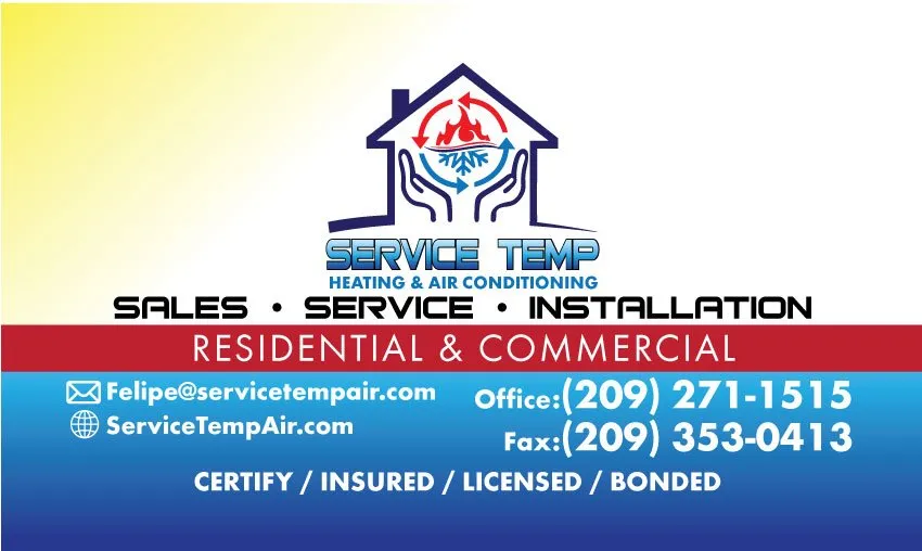 Slide of Service Temp Heating & Air Conditioning