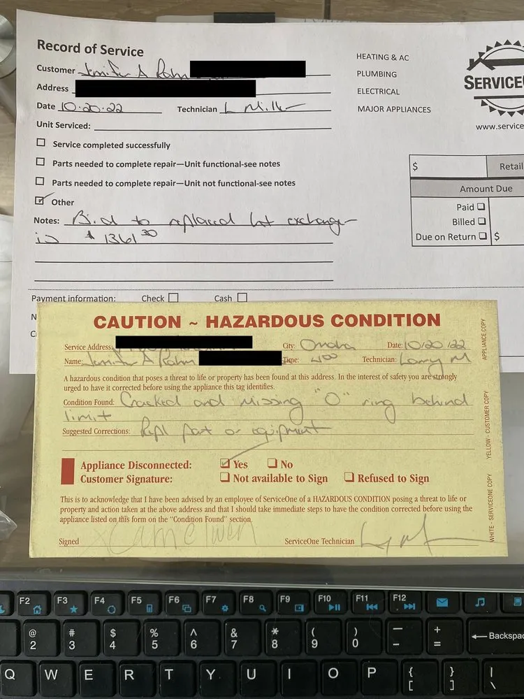 Slide of ServiceOne Heating, Cooling, Plumbing, and Electrical