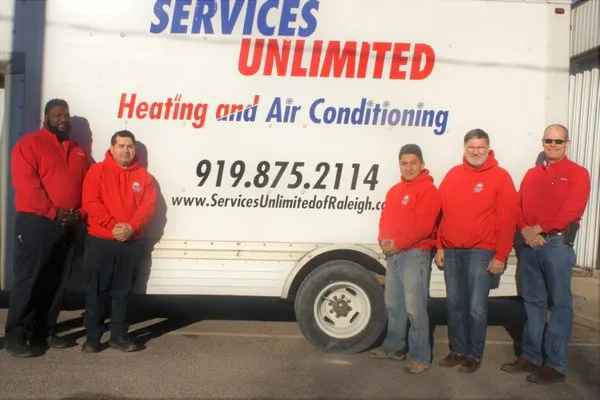 Services Unlimited Heating and Air Conditioning Logo