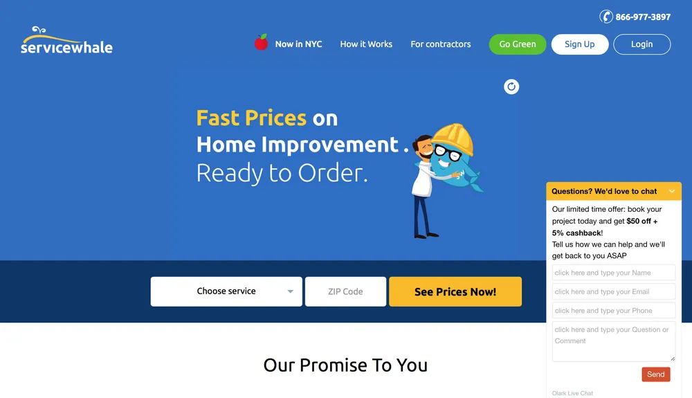 Slide of ServiceWhale