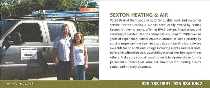 Slide of Sexton Heating and Air