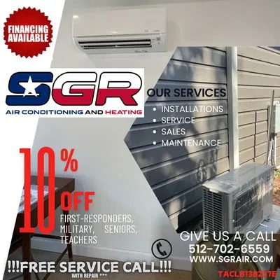 SGR Air Conditioning And Heating Logo