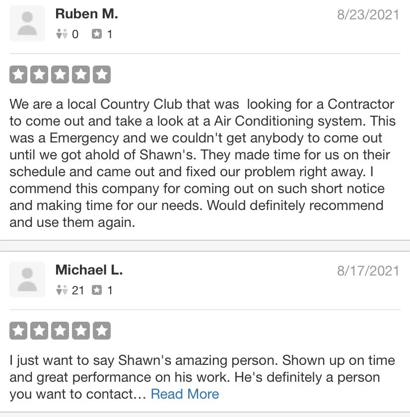 Slide of Shawn's Air Conditioning & Heating