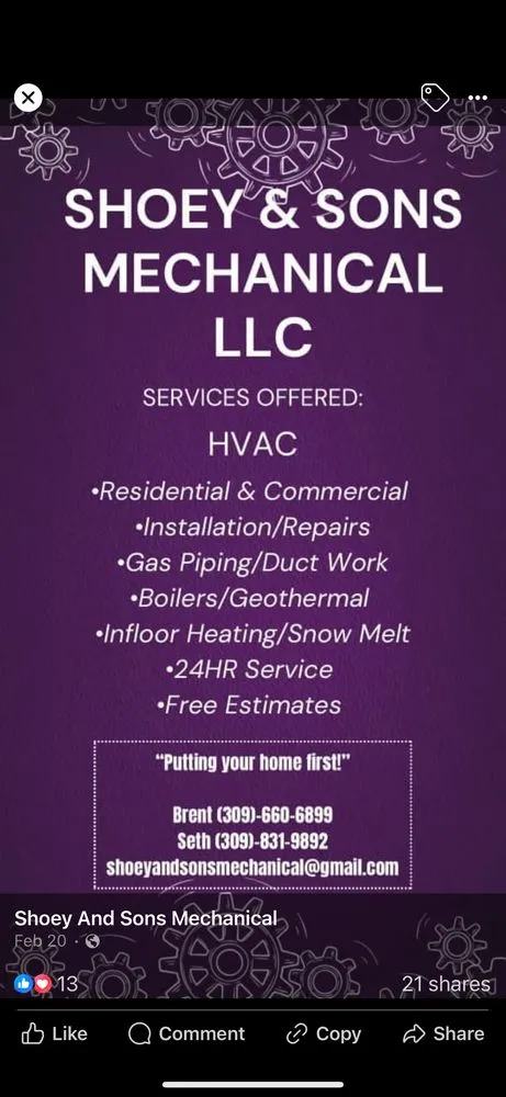 Slide of Shoey & Sons Mechanical