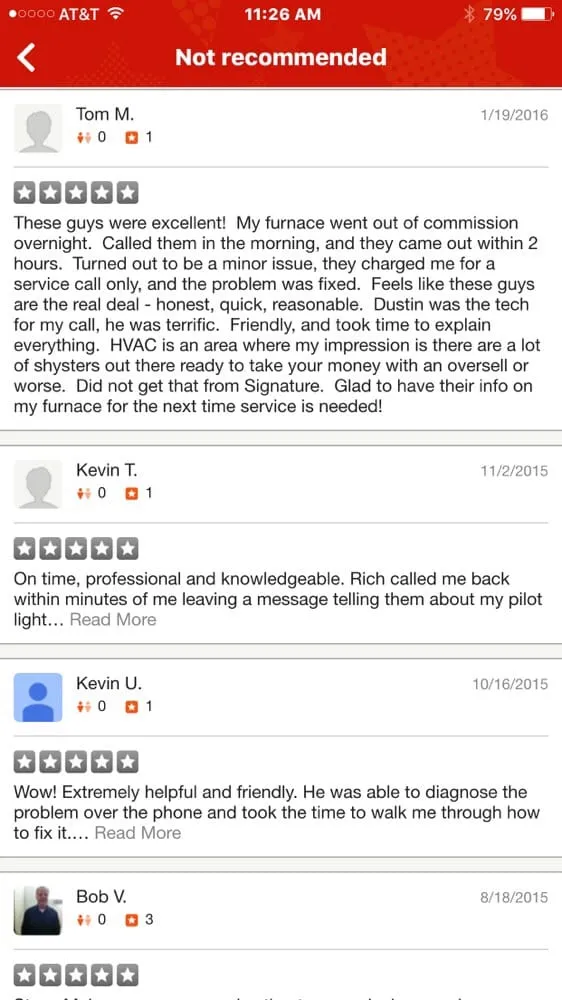 Slide of Signature Heating & Air