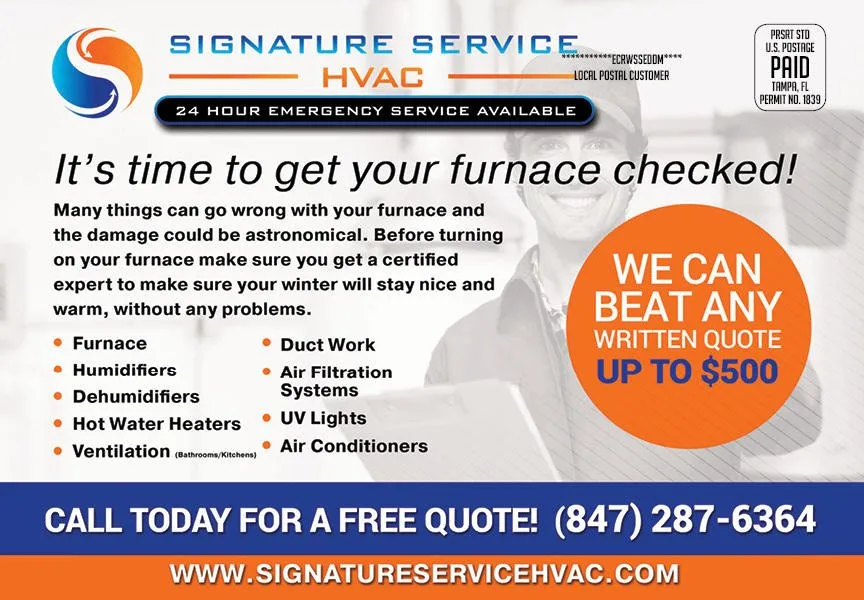 Slide of Signature Service HVAC