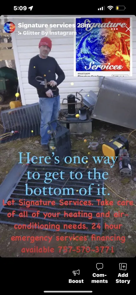 Slide of Signature Services HVAC of Roanoke