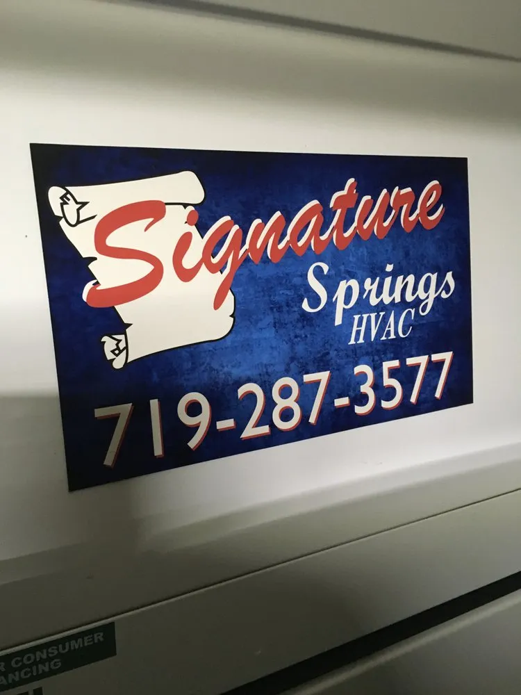 Slide of Signature Springs HVAC