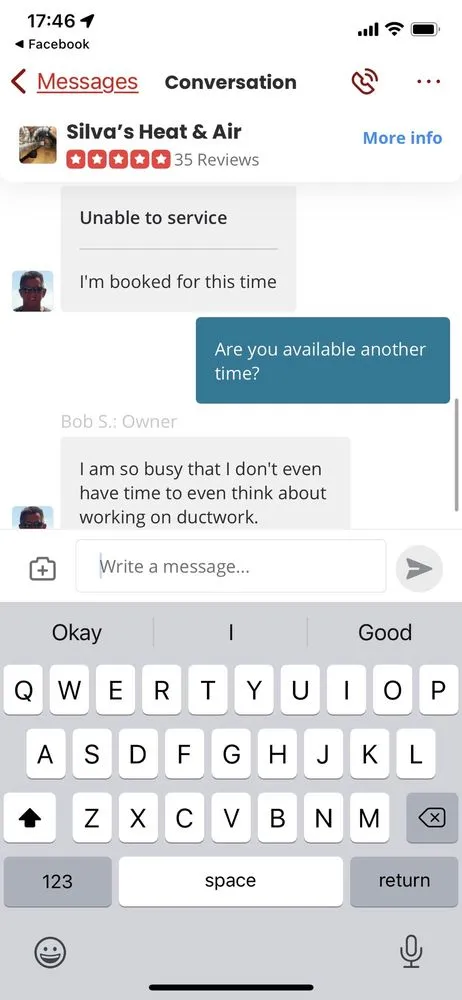 Slide of Silva's Heat & Air