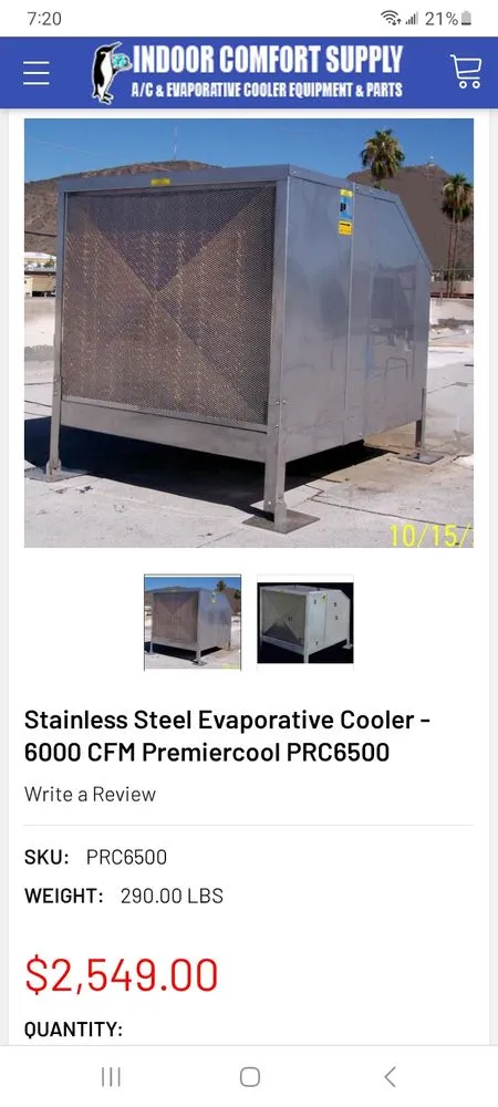 Slide of Simple Air Swamp Cooler services