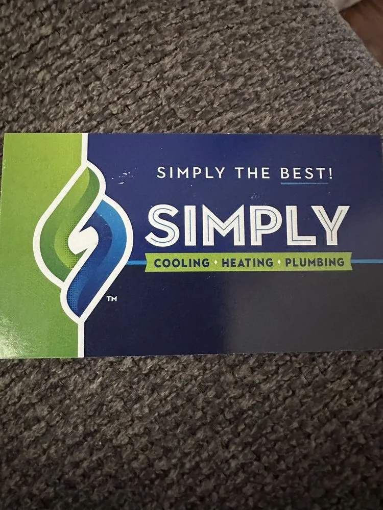 Slide of Simply Cooling Heating Plumbing