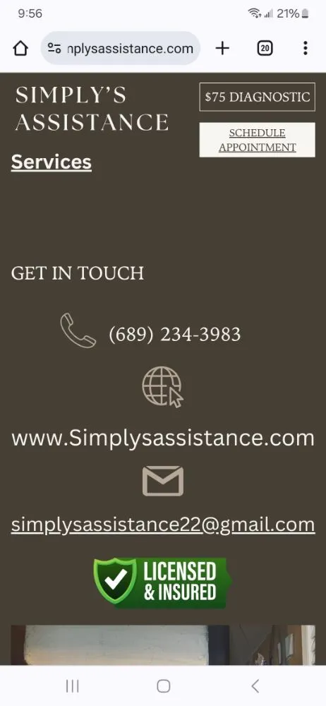 Slide of Simply's Assistance.