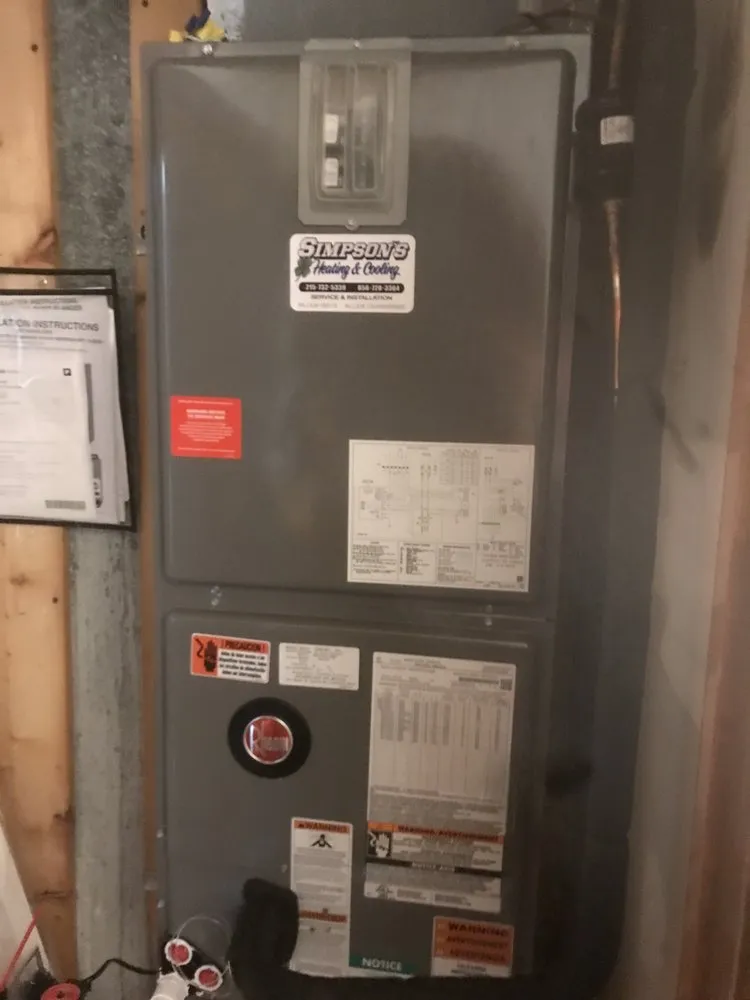 Slide of Simpson's Heating & Cooling