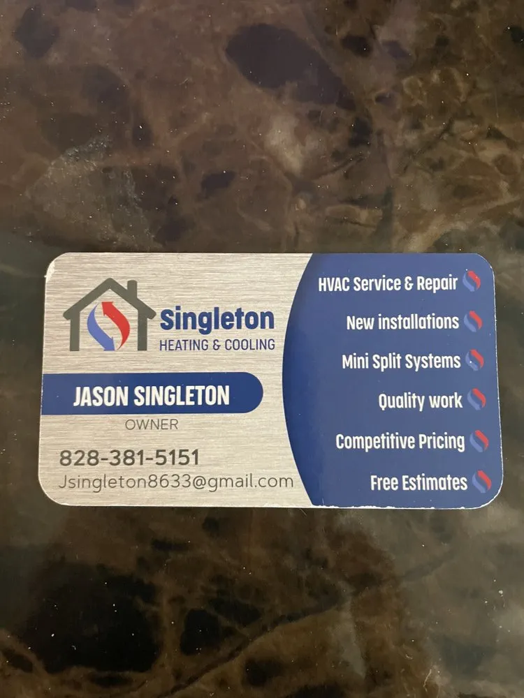 Slide of Singleton Heating & Cooling