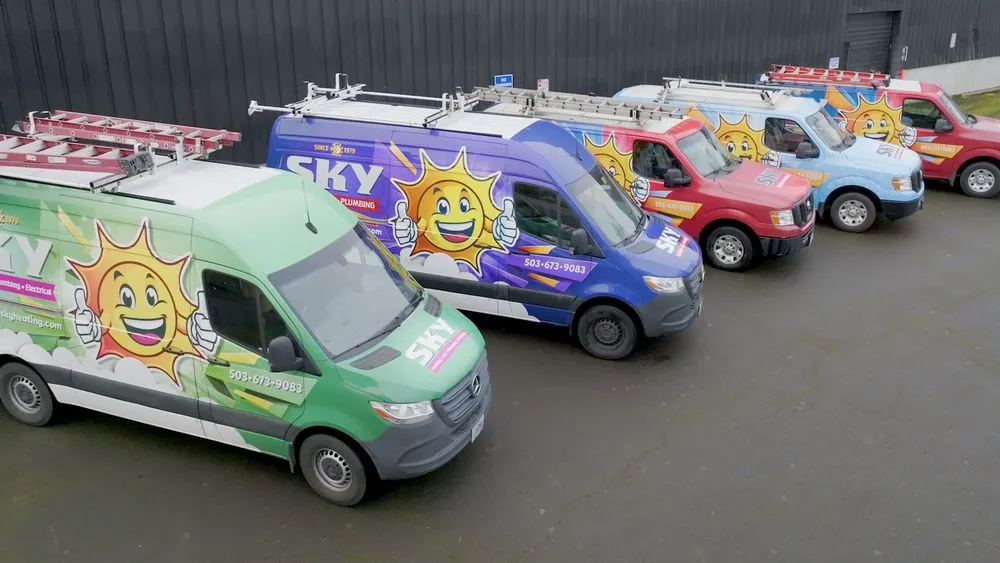 Slide of Sky Heating, AC, Plumbing & Electrical