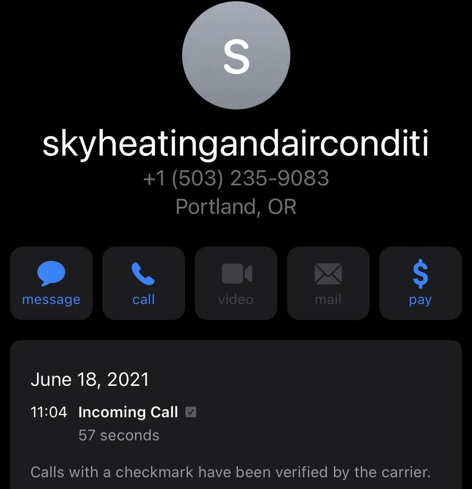 Slide of Sky Heating, AC, Plumbing & Electrical