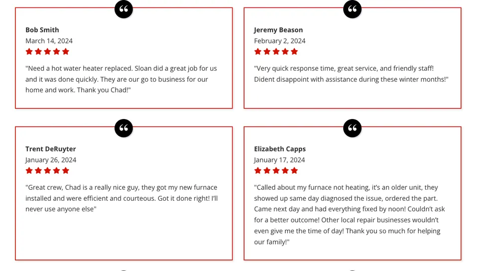 Slide of Sloan Plumbing Heating and AC