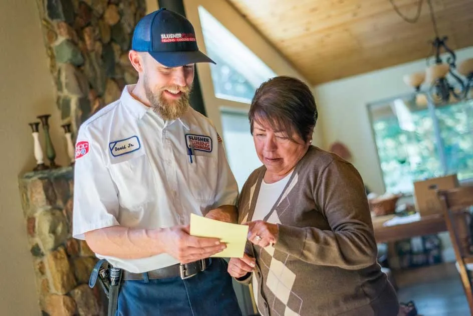 Slide of Slusher Plumbing, Heating, Cooling, Electric