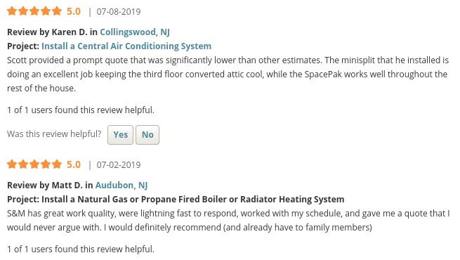 Slide of S&M Mechanical