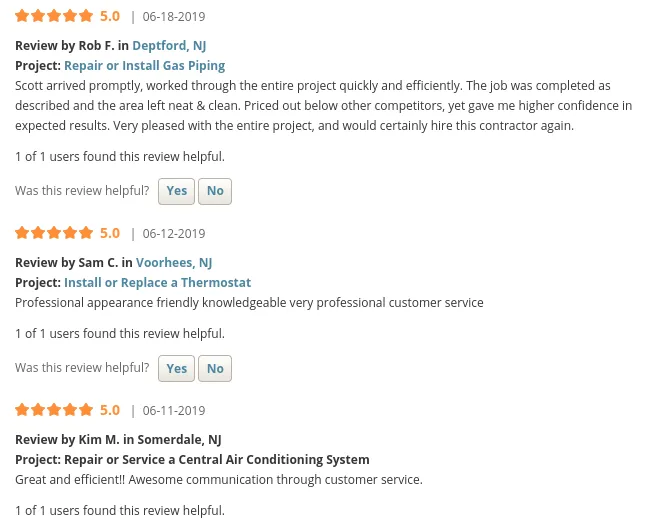 Slide of S&M Mechanical