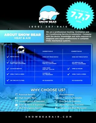 Snow Bear Heat and Air Logo