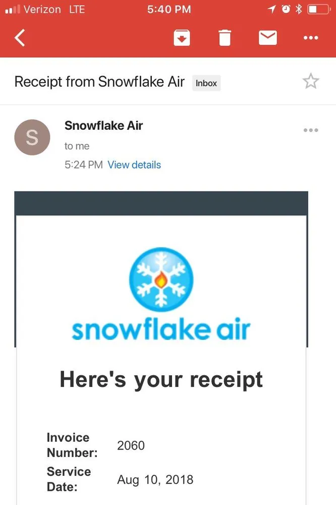 Slide of Snowflake Air