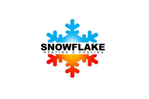 Snowflake Heating and Cooling Logo