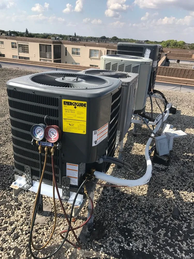 Slide of Snowflakes Air Conditioning