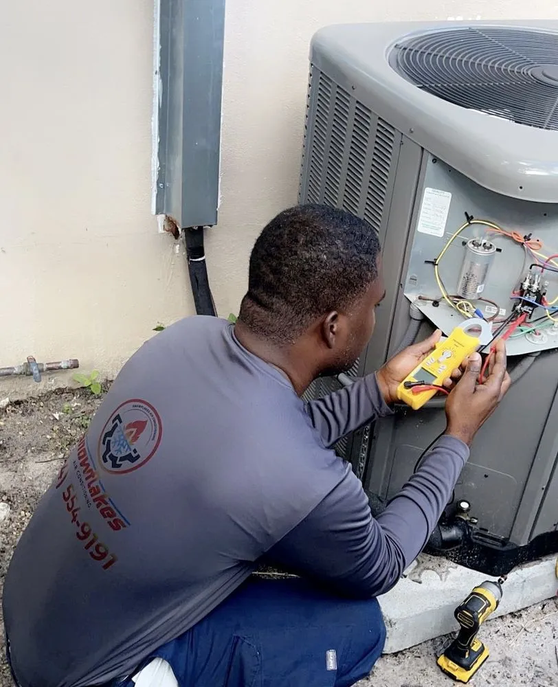 Slide of Snowflakes Air Conditioning