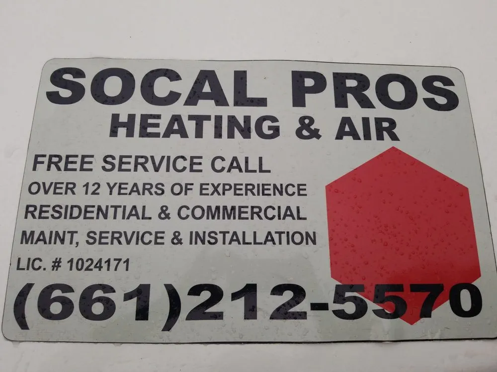 Slide of SOCAL PROS HEATING AND AIR
