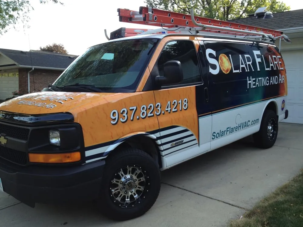 Slide of Solar Flare Heating & Air