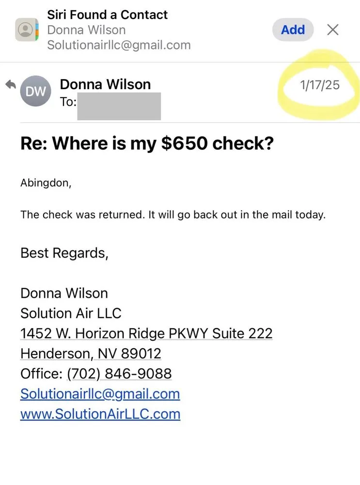 Slide of Solution Air