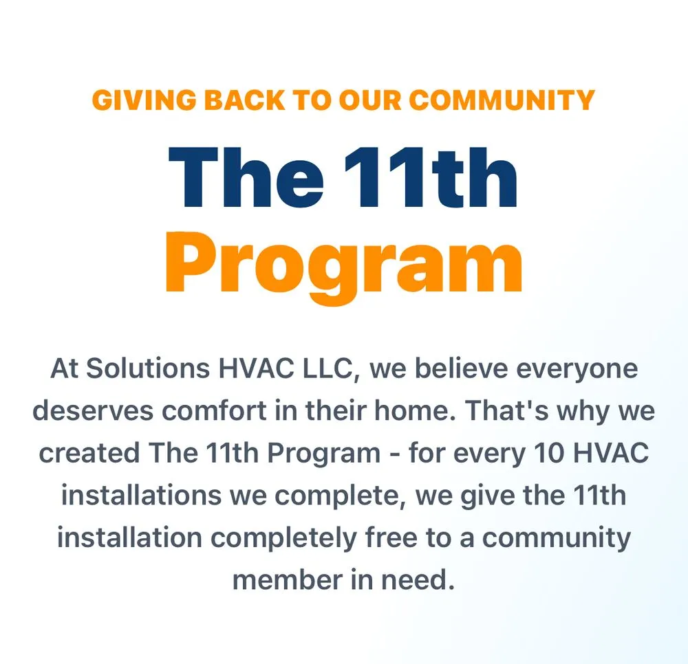 Slide of Solutions HVAC