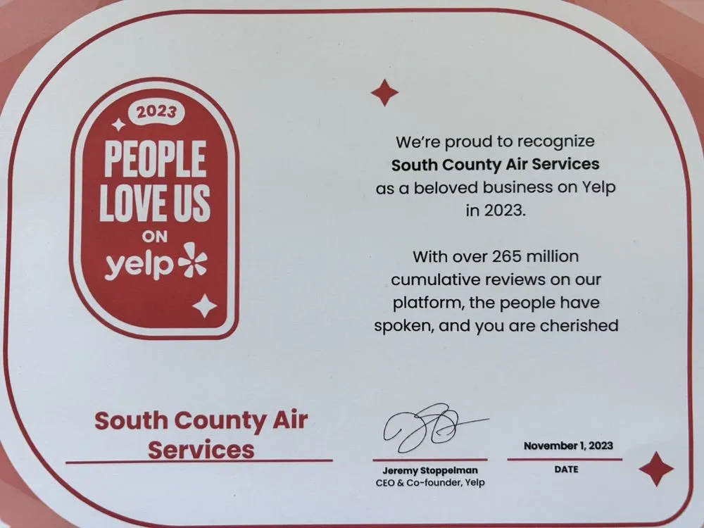 Slide of South County Air Services