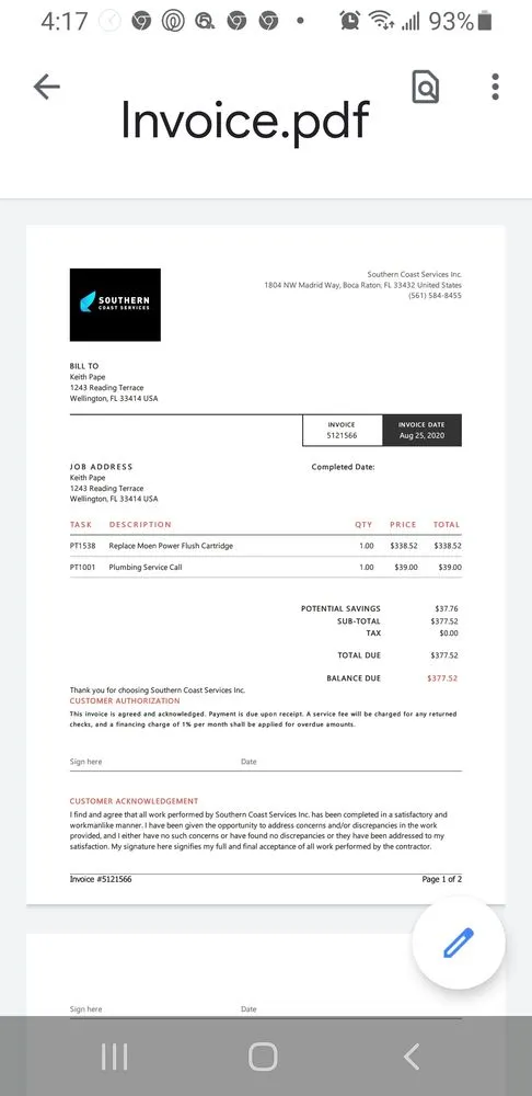 Slide of Southern Coast Air Conditioning, Plumbing & Electric