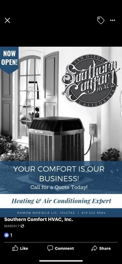 Slide of Southern Comfort HVAC