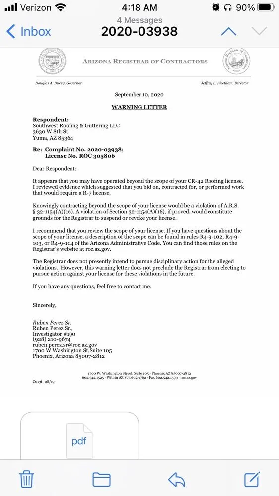 Slide of Southwest Roofing & Cooling