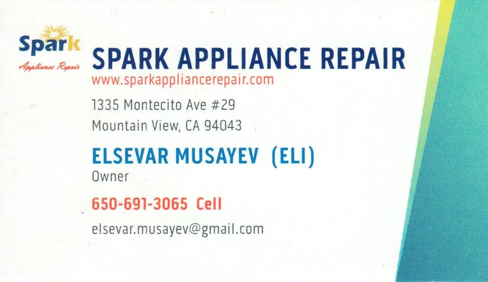 Slide of Spark Appliance Repair