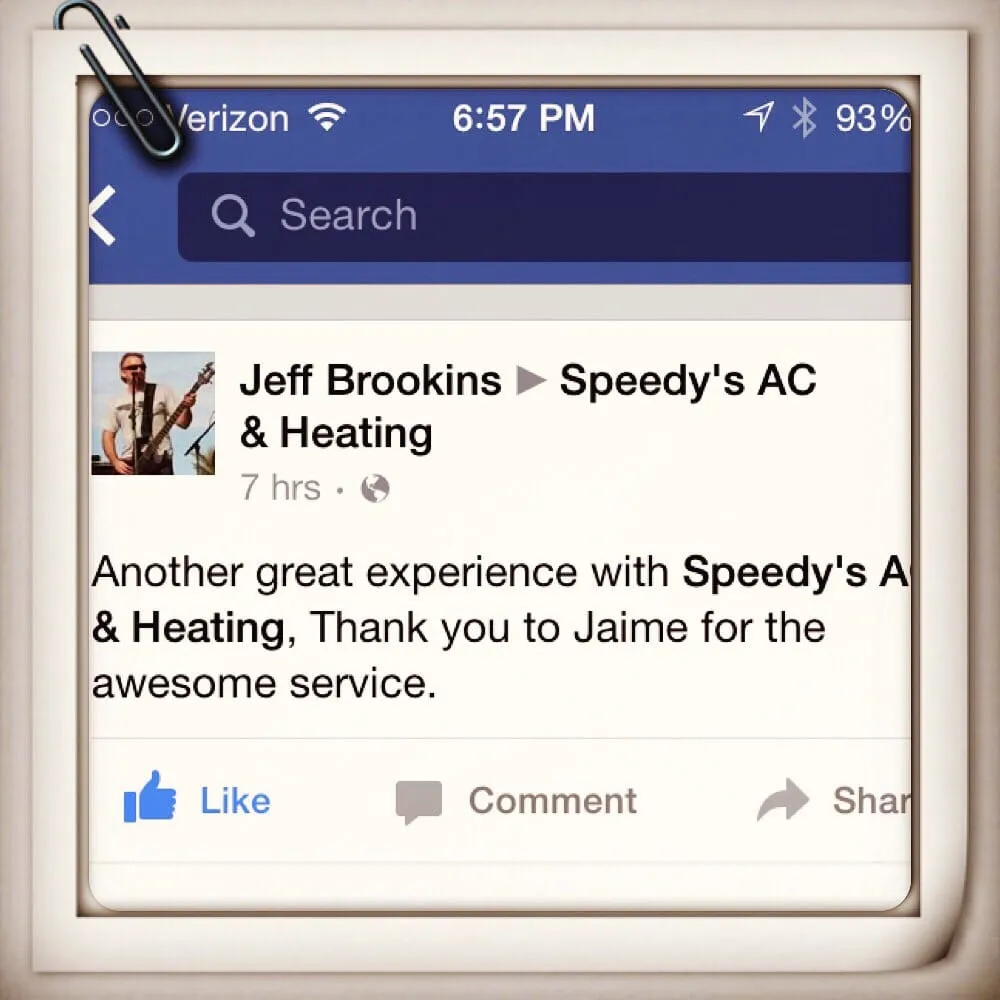 Slide of Speedy's AC