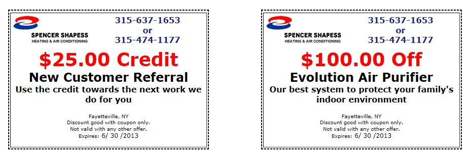 Slide of Spencer Heating & Air Conditioning