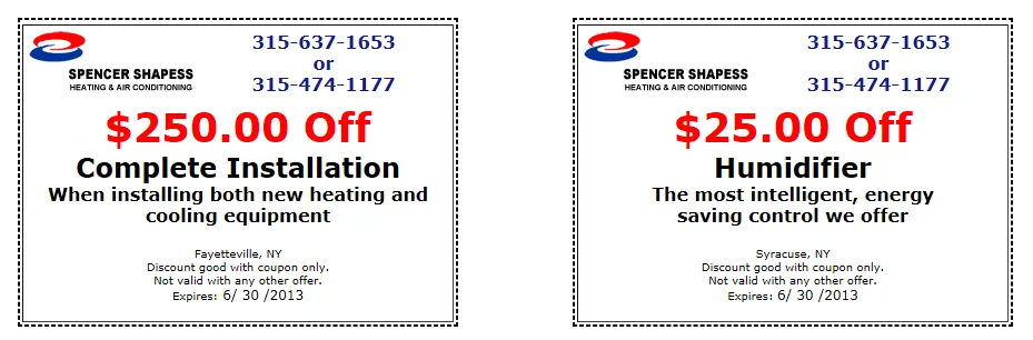 Slide of Spencer Heating & Air Conditioning