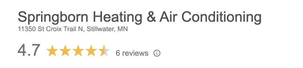 Slide of Springborn Heating & Air Conditioning